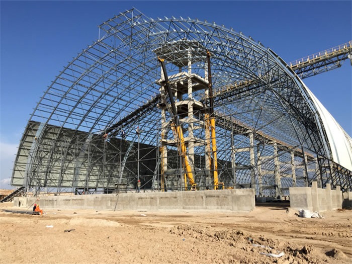 赤壁煤机油桶翘工程网架